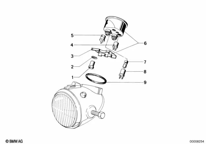 Portalámparas para BMW F07, F10, F11, F06, F12, F13, F01N, F02N (OEM 62148081725). Original BMW.