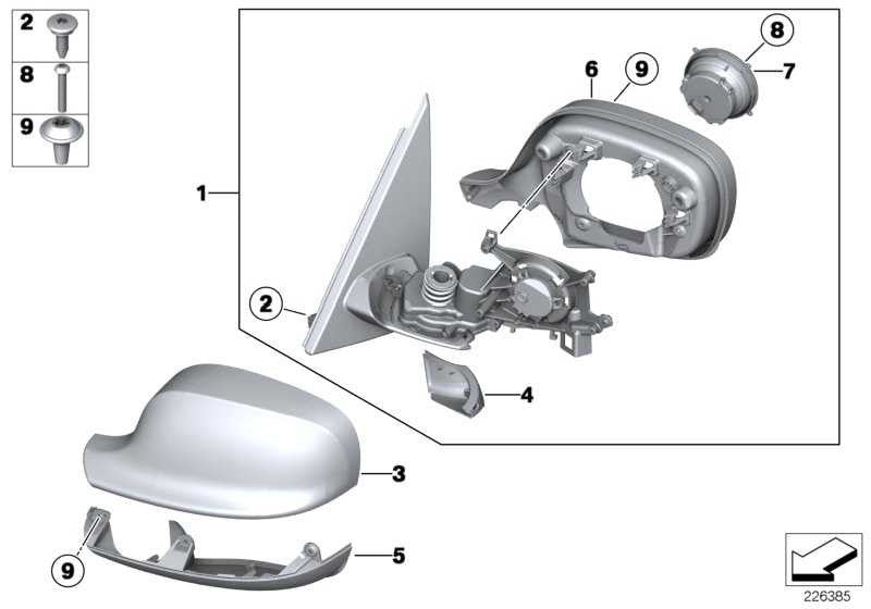 Tapa De Espejo Exterior Imprimada Para Bmw F25 . Original Bmw. Recambios