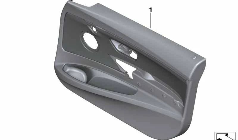 Revestimiento de puerta de tela delantera izquierda para BMW Serie 3 F34, F34N (OEM 51417321237). Original BMW