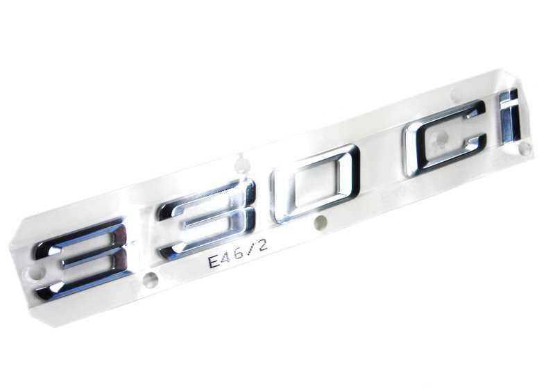 E46 rear adhesive emblem - 330ci - Original BMW