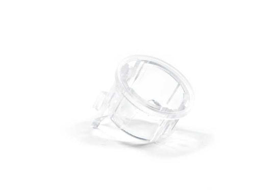 Transparent luminous ring for BMW E81, E82, E87, F20, F21, F22, F23, E36, F30, F31, F34, F80, F32, F33, F36, F82, F83, E60, F07, F10, F18, E38, F01, F02, F04, G11, I01, E84, F25, 7, G01, F26, F98, G02, F15, F85, E71, F16 (OEM 51168222182). Original