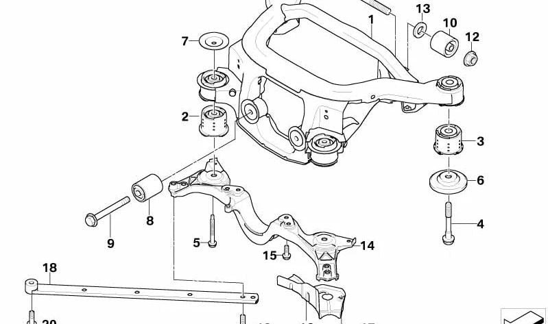 Hitzeschild für BMW X3 E83, E83N (OEM 33313449190). Original BMW