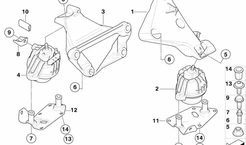 Torx Screw with Washer for BMW 3 Series E90N, E91N, E92, E93 (OEM 22116774175). Original BMW