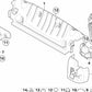 OEM 51477124301 Protetor de limiar de tronco para BMW E93. BMW original.