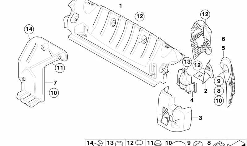 OEM 51477124301 Protetor de limiar de tronco para BMW E93. BMW original.