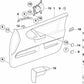 Revestimiento de puerta delantero derecho para BMW E36 (OEM 51418225442). Original BMW