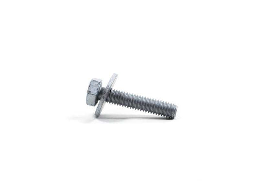 Hex bolt with washer for BMW E81, E82, E87, F20, F21, E30, E90, E46, F30, E39, F10, F12, F01, E53, F95N, F39, G07N, U06, E85, Z8 (OEM 07119903994). Genuine BMW