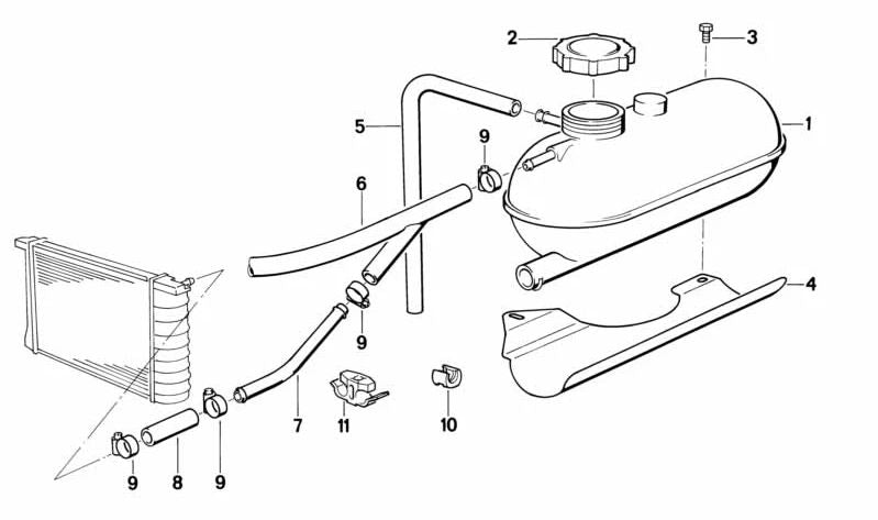 Tapa de cierre para BMW (OEM 17101723703). Original BMW