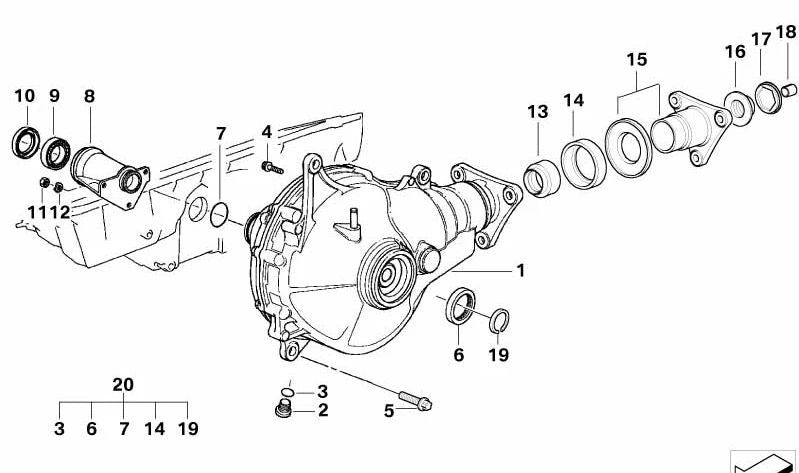 Tensioner bushing for BMW 5 Series E34 (OEM 31521212329). Original BMW