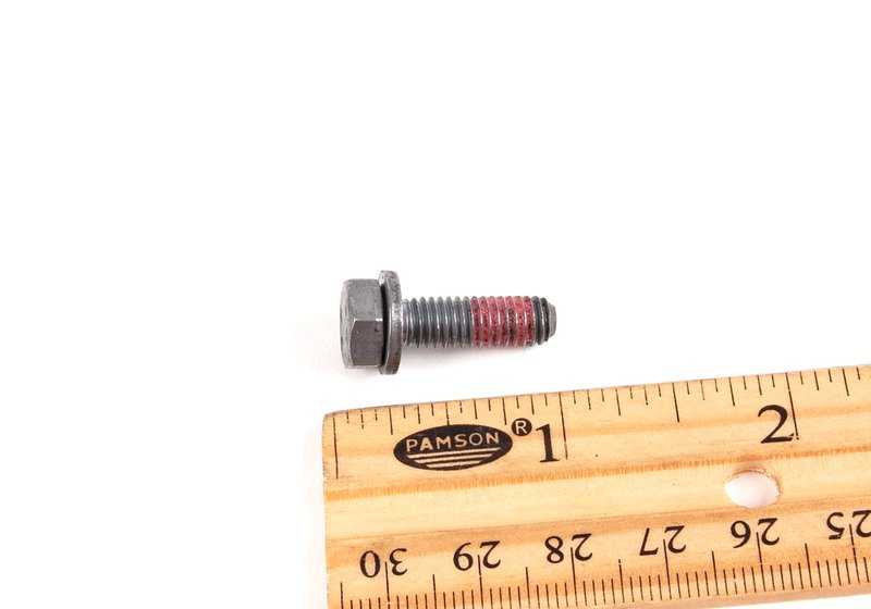 Tornillo hexagonal con arandela para BMW Serie 1 F20, F21, F40, Serie 2 F22, F23, F44, Serie 3 F30, F31, F34, G20, Serie 4 F32, F33, F36, G22, Serie 5 G30, X1 F48, X2 F39, X3 G01, X4 G02, X5 E53, E70, MINI F54, F60 (OEM 07119905750). Original BMW.