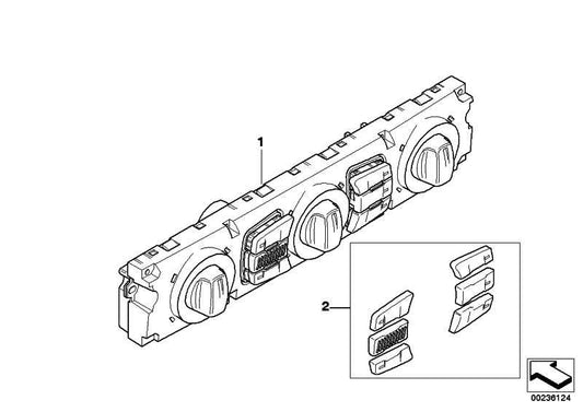 Cuadro De Mando Climatizador Automático Para Bmw E60 E61 . Original Bmw. Recambios