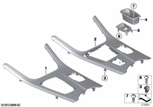 Blende para BMW Serie 6 F06, F12, F13, X3 F25, X4 F26 (OEM 51169284840). Original BMW