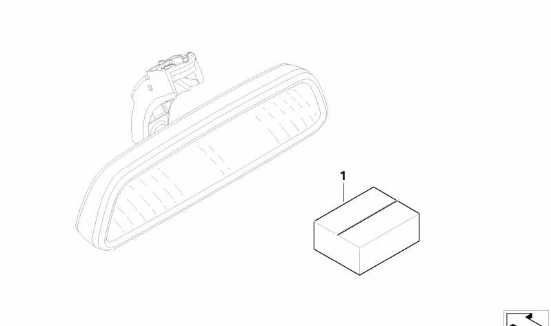 Cable de reequipamiento para espejo interior electrocrómico para BMW E81, E82, E87, E88, E90, E91, E92, E93, E84 (OEM 61120434330). Original BMW