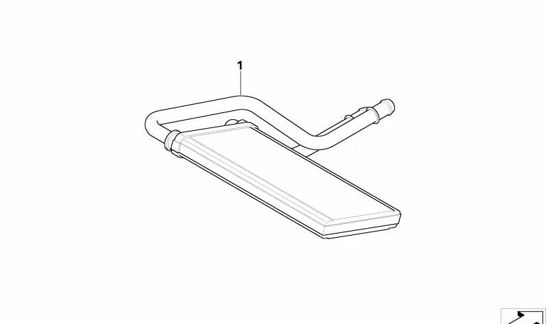 Radiator with Double Pipe for BMW E85, E86 (OEM 64116927613). Original BMW.