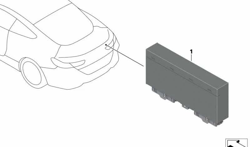 Módulo de Capota para BMW Serie 8 F91, G14 (OEM 61355A38961). Original BMW