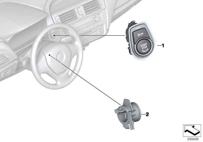 Interruptor Arranque/Parada Start/Stop Para Bmw F45 Active Rer F46 Gran F48 . Original Recambios