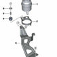 Soporte del Depósito de Aceite para BMW E90, E92, E93 (OEM 32412283027). Original BMW