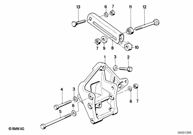 Camisa de Tensión para BMW Serie 3 E30, Serie 5 E28, E34 (OEM 12311288444). Original BMW