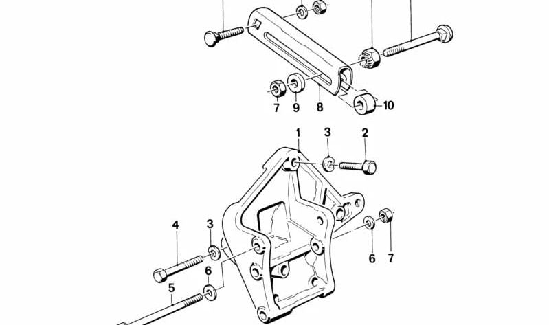 OEM Correa Tentender 1231242843 pour BMW E30, E34. BMW d'origine.