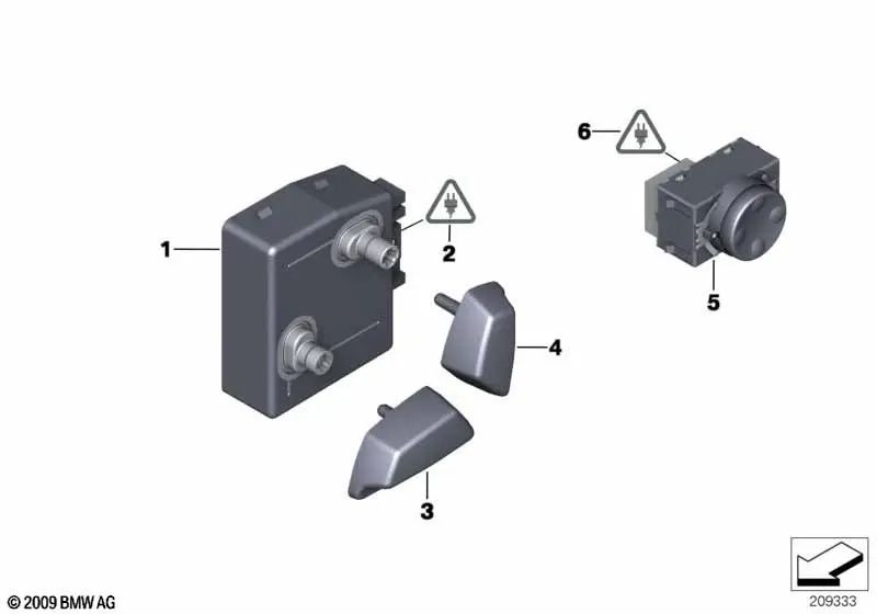 Interruptor ajuste de asiento izquierda para BMW E60, E60N, E61, E61N, F07, F10, F11, F18, E70, E70N, E71 (OEM 61316958525). Original BMW.