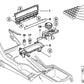 Portavasos / Latas Delantero Negro Para Bmw E39. Original Recambios