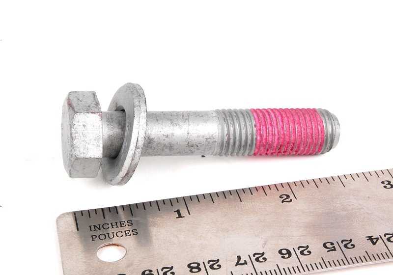 Tornillo hexagonal con arandela para BMW E81, E82, E87, E88, F87, E90, E91, E92, E93, F80, F82, F83, F10, F06, F12, F13, E84, E89, Serie 1, 2, 3, 4, 5, 6 (OEM 31126760203). Original BMW.