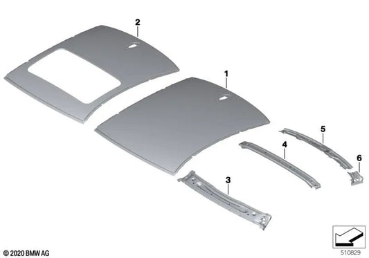 Cubierta exterior del techo corredizo y elevable para BMW Serie 4 G22, G82 (OEM 41009879802). Original BMW.