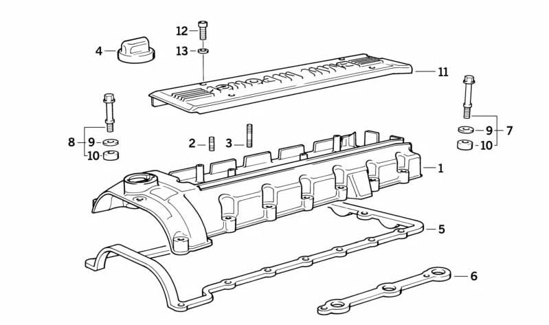 Funda protectora para BMW Serie 3 E36 (OEM 11121318300). Original BMW.