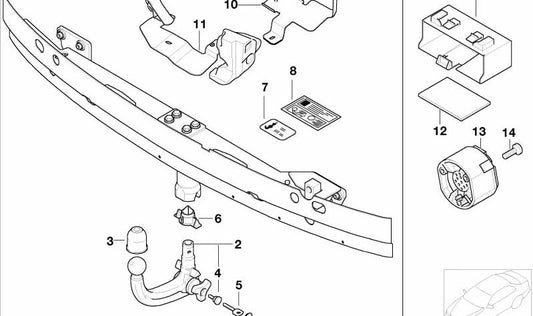 Emport Bola Support OEM 71606758858 für BMW E65, E66. Original BMW.