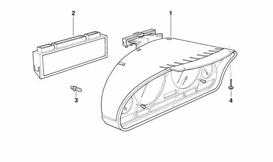 Combinación de instrumentos no codificada para BMW E39 (OEM 62106942235). Original BMW