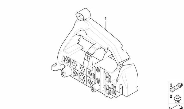 Soporte de módulo para BMW E60, E61, E63, E64 (OEM 61356949722). Original BMW