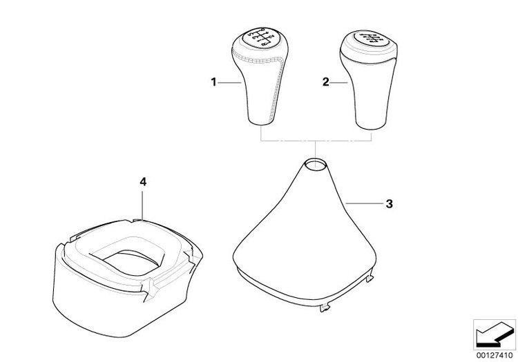 Funda De Palanca Cambios Walknappa Negro Para Bmw X3 E83. Original Recambios