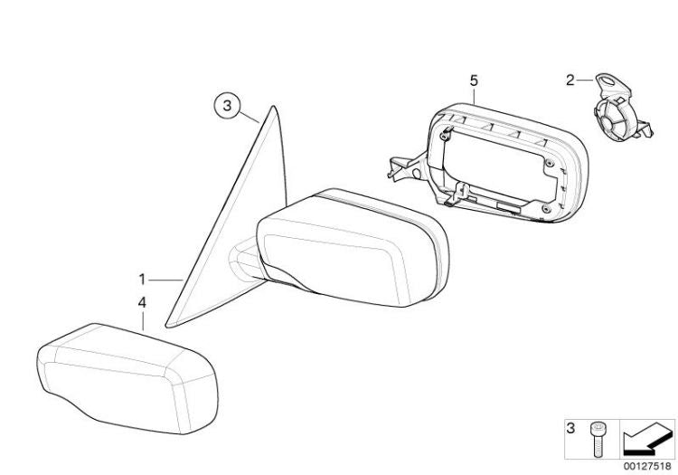 Retrovisor Exterior Calefactable Para Bmw E46 Compact. Original Recambios