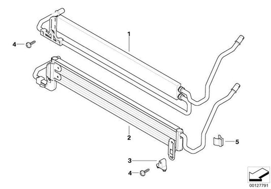 Radiador De Dirección Asistida / Servodirección Para Bmw E60 E61 E63 E64. Original Recambios