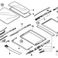Mecanismo Cubierta Vidrio Delante Techco Solar Para Bmw E83 . Original Bmw. Recambios