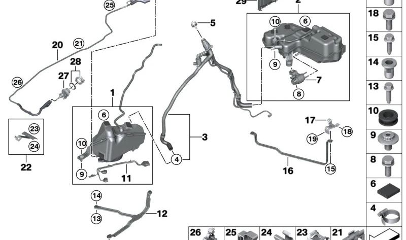 OEM -Adapterkabel 61126841415 für BMW F20, F21. Original BMW.