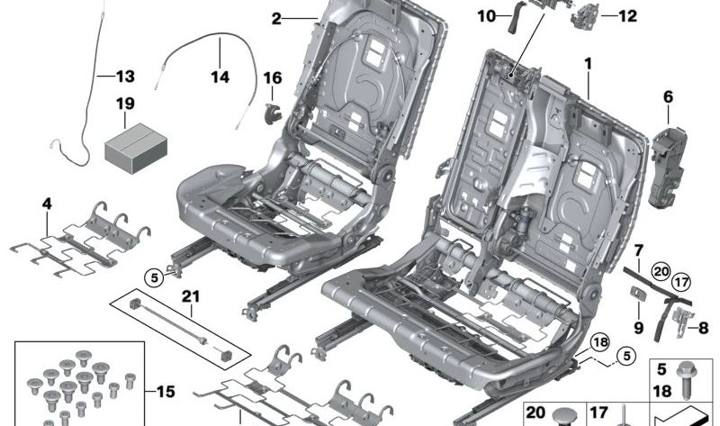 Unidad de desbloqueo OEM 52207497459 para BMW G05, G06, G07. Original BMW.