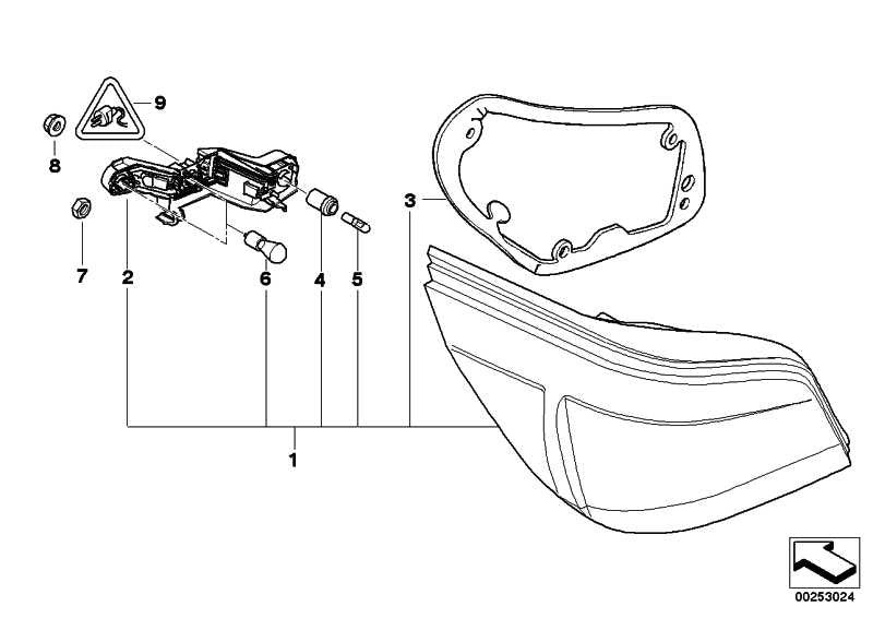 Portalampara Para Intermitente Blanco Bmw E60 . Original Recambios