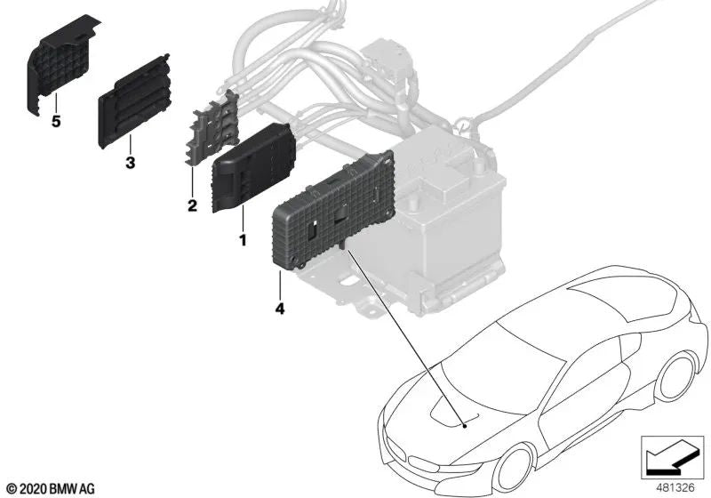 Distribuidor B+ para BMW I12, I12N (OEM 61149321029). Original BMW