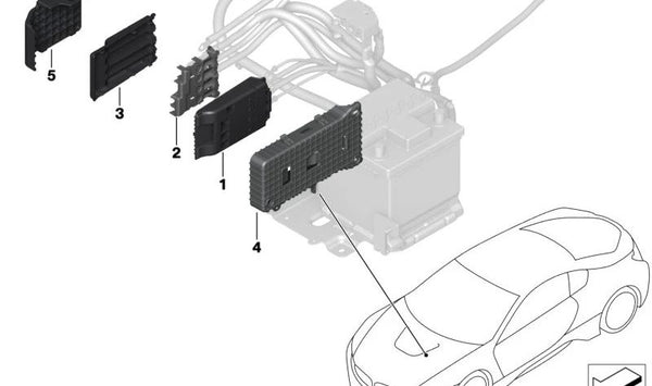 Distribuidor B+ para BMW I12, I12N (OEM 61149321028). Original BMW