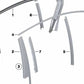 Moldura del marco de la ventana superior puerta trasera derecha para BMW F02, F04 (OEM 51357179118). Original BMW