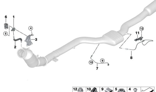 BMW F20N -Sensorabdeckung, F21N, F22N, F23N, F30N, F31N, F34N, F32N, F33N, F36N, G38 (OEM 13628682791). Original BMW