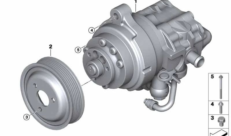 Bomba tándem para BMW E70 (OEM 32416783964). Original BMW