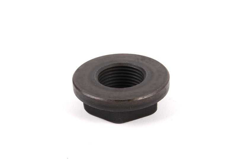 Tuerca flangeada para BMW E81, E82, E87, E88, F20, F21, F22, F23, E30, E36, E46, E90, E91, E92, E93, F30, F31, F34, F35, F32, F33, F36, E28, E34, E39, E60, E61, F10, F11, F18, E32, E84, E85, E89 (OEM 23217572241). Original BMW