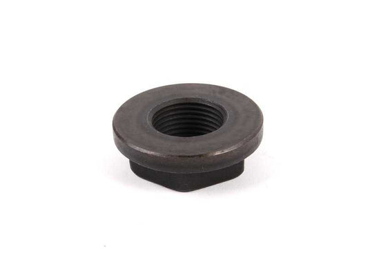 Porca de flange para BMW E81, E82, E87, E88, F20, F21, F22, F23, E30, E36, E46, E90, E91, E92, E93, F30, F31, F34, F35, F32, F33, F36, E28, E34, E39, E60, E61, F10, F11, F18, E32, E84, E85, E89 (OEM 23217572241). BMW original