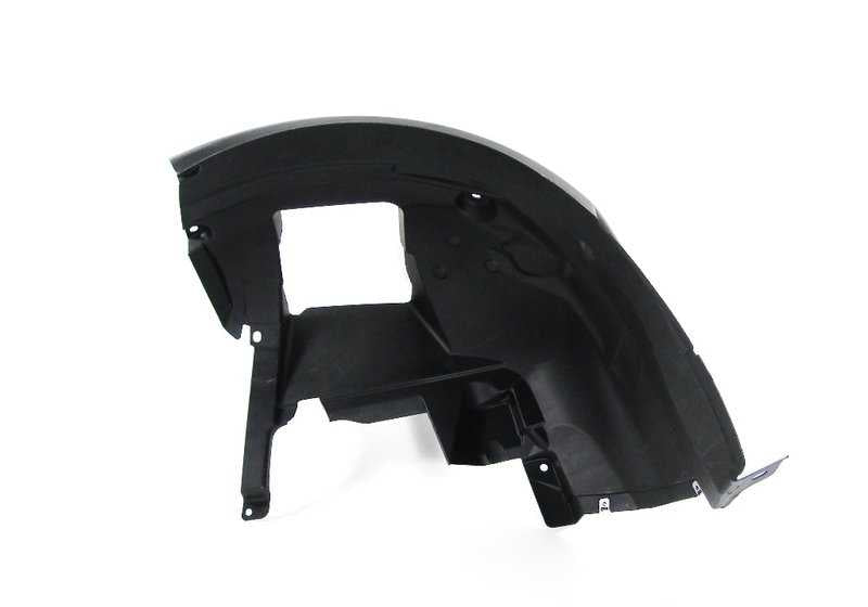 Protector de paso de rueda delantero izquierdo OEM 51718044649 para BMW E90. Original BMW.