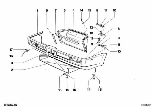 Junta de estanqueidad para BMW E46, F30 (OEM 51712165074). Original BMW