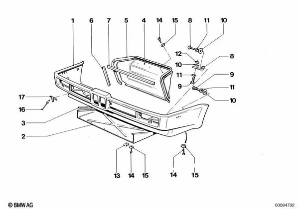 Junta de estanqueidad para BMW E46, F30 (OEM 51712165074). Original BMW