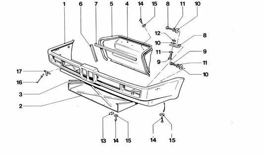 Junta de estanqueidad OEM 51712165077 para BMW (Modelos compatibles: E30, E36, E46, E90, E91, E92, E93, F30, F31, F32, G20, G21). Original BMW.