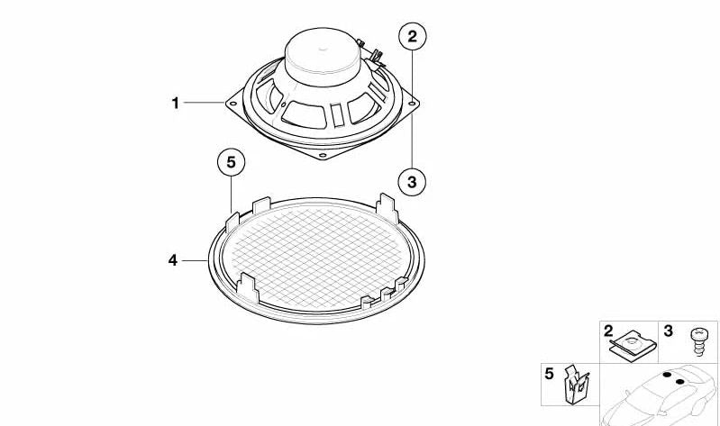 Clip métallique OEM 07147133884 pour BMW et Mini (Modèles compatibles: E81, E82, E87, E88, F20, F21, F40, F22, F23, F44, F45, F46, F87, G42, G87, E30, E36, E46, E90, E91, E91 2, e9 F30, F31, F34, F35, F80, G20, G21, G28, G80, G81, F32, F33, F36, F82, F